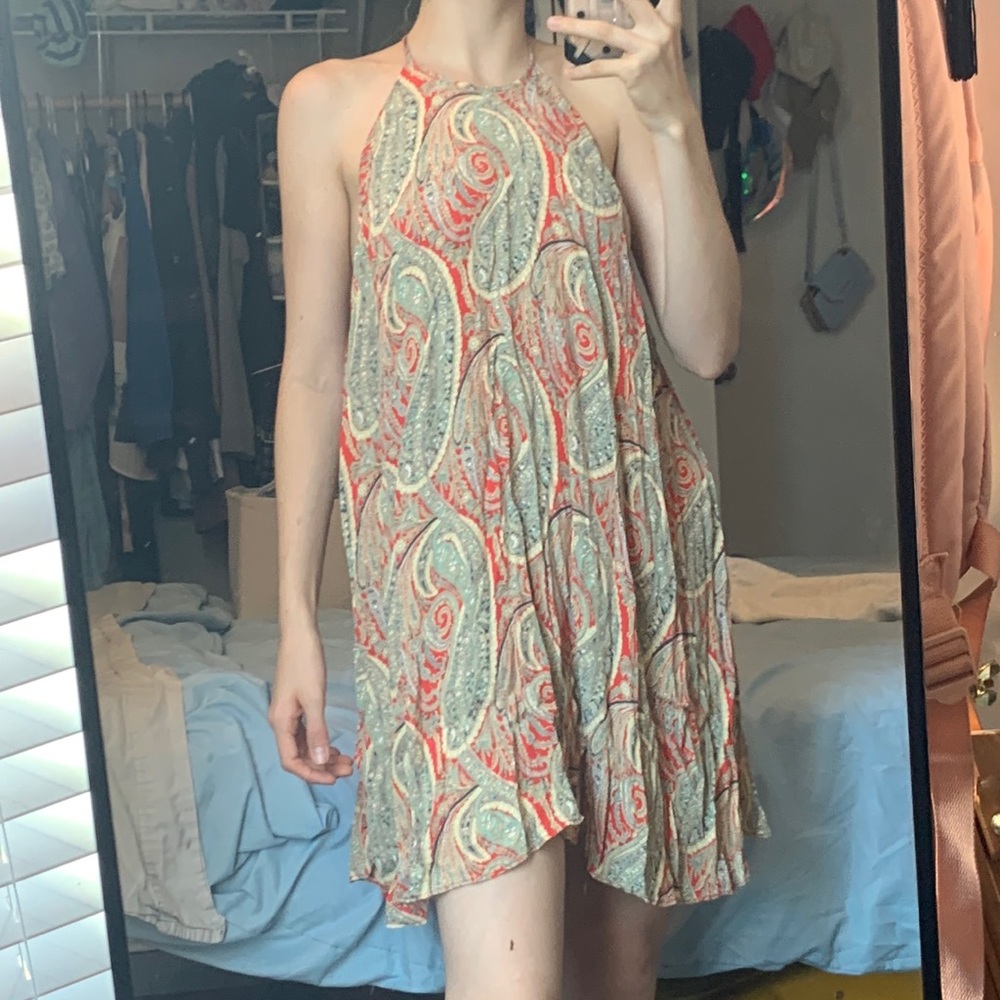 Brocade Patterned Dress